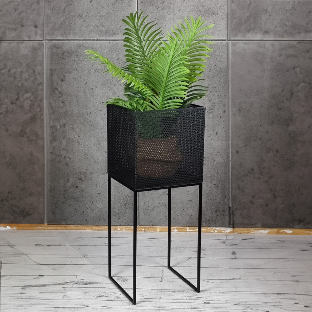Industrialny metalowy kwietnik CALAFURIA donica w stylu loft