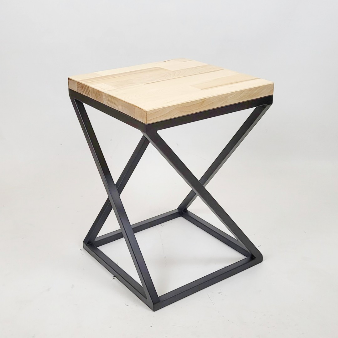 Taboret industrialny stołek VELLETRI w stylu loft - obrazek 3